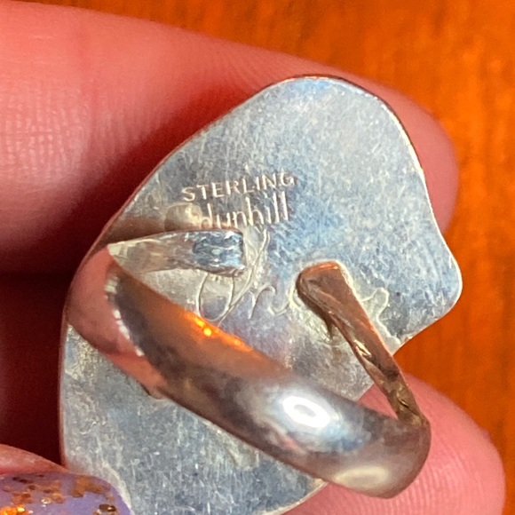 Vintage ‘Dunhill (Ann)’ Turquoise/Silver Ring - Picture 7 of 10